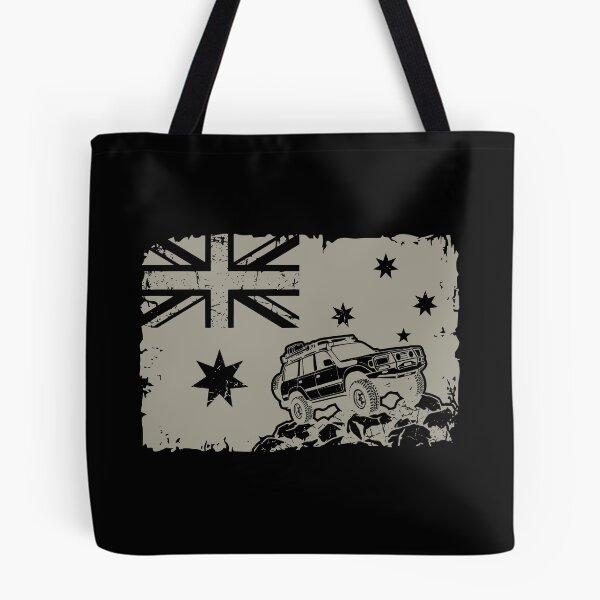 Item preview, Land Cruiser 80 Series Australian Flag Modified Off-Road 4x4 Heritage - Cream designed and sold by Off-Road-Zone.