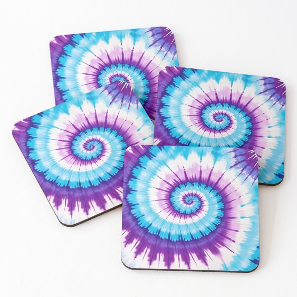 Item preview, Vibrant Purple Blue Spiral Tie Dye Pattern designed and sold by Vileprint.