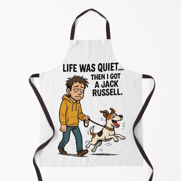 Item preview, Life Was Quiet - Funny Jack Russell Comic designed and sold by Pineapple-Tree.