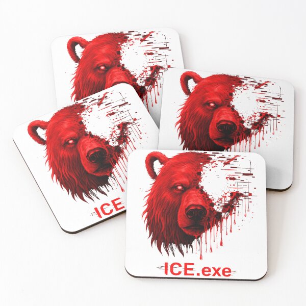 Item preview, Red Glitch Polar Bear | 404 Ice Not Found designed and sold by unglaublichGut.