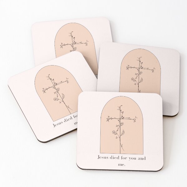 Item preview, Jesus Died for You and Me ~ Christian Quote designed and sold by ArtsieChristian.