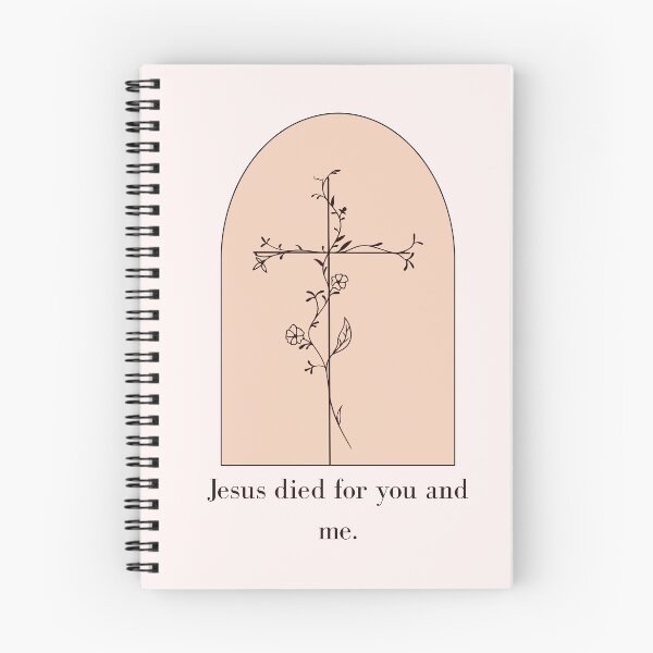 Item preview, Jesus Died for You and Me ~ Christian Quote designed and sold by ArtsieChristian.