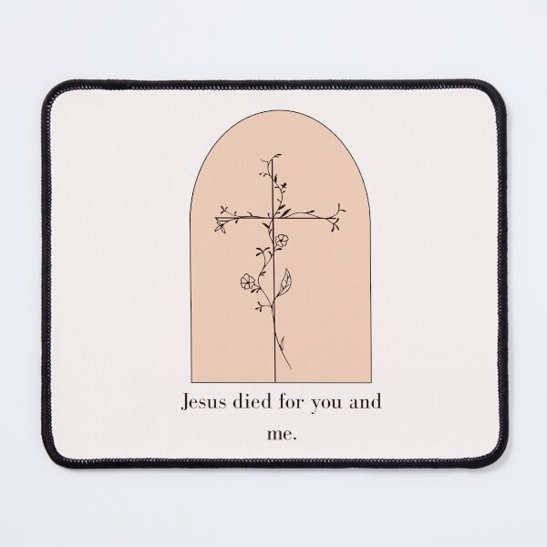 Item preview, Jesus Died for You and Me ~ Christian Quote designed and sold by ArtsieChristian.