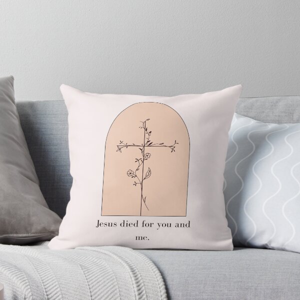 Item preview, Jesus Died for You and Me ~ Christian Quote designed and sold by ArtsieChristian.