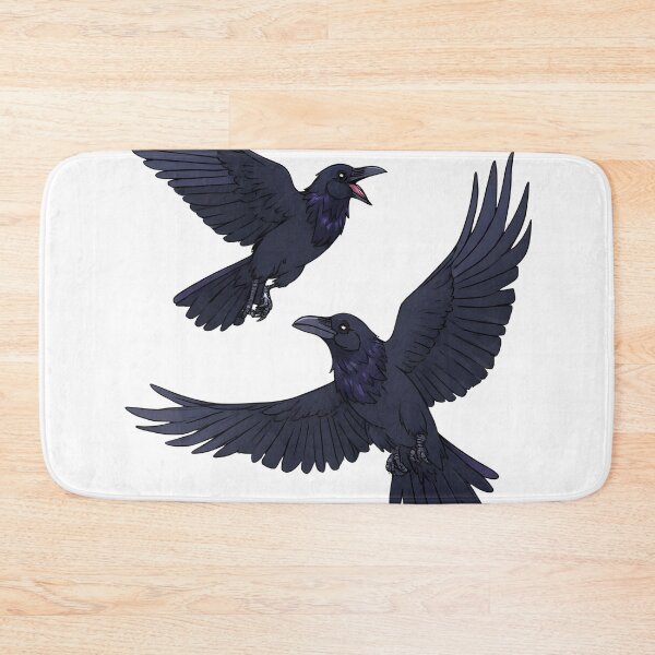 Item preview, Flying Ravens Duo – Dark Gothic Bird Illustration designed and sold by Karolina’s Cozy Creations.