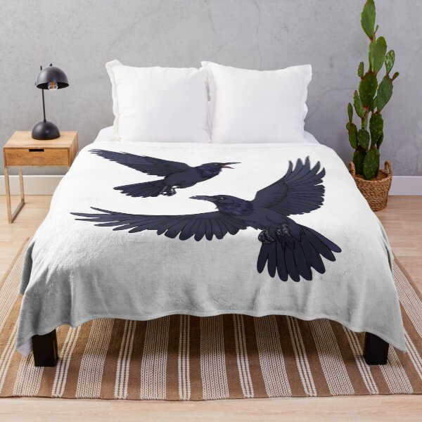 Item preview, Flying Ravens Duo – Dark Gothic Bird Illustration designed and sold by Karolina’s Cozy Creations.