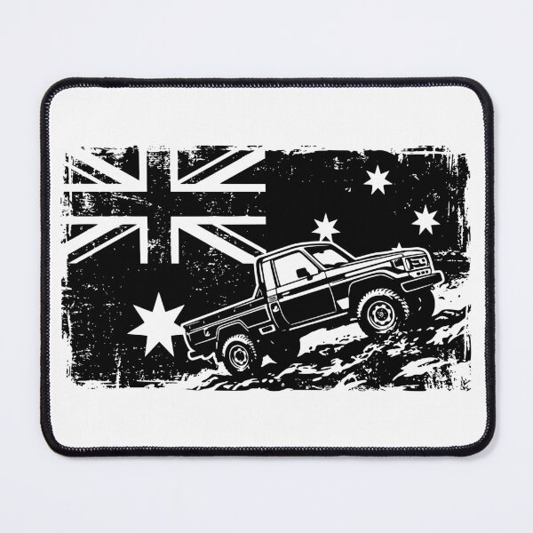 Item preview, Land Cruiser 70 Series Pickup FJ75 Australian Flag 4x4 Heritage Graphic designed and sold by Off-Road-Zone.