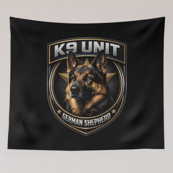 Item preview, K9 Unit German Shepherd Badge – Police K9 Dog Star Design, Working Dog Gift, Law Enforcement  designed and sold by 486DesignCo.