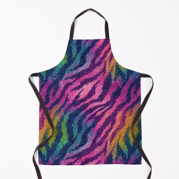 Artikelvorschau, Nahtloses Muster mit Regenbogen-Glitzer-Effekt und Zebra-Tierprint entworfen und verkauft von Nyx Creates.