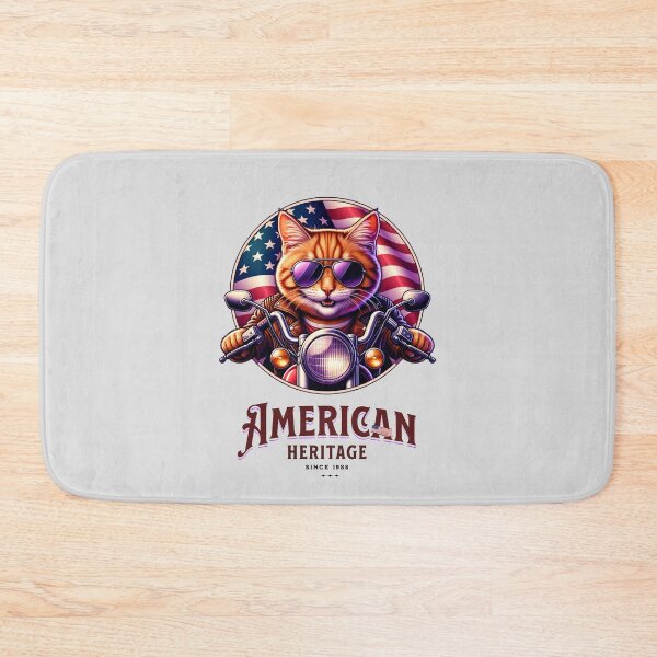 Item preview, american heritage since 1988 . Funny American cat design designed and sold by stylboutique.