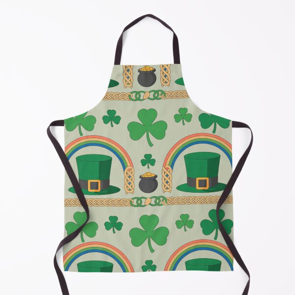 Item preview, St. Patrick's Day Seamless Pattern – Leprechaun Hats, Rainbows & Shamrocks designed and sold by Midnight Veil Designs.