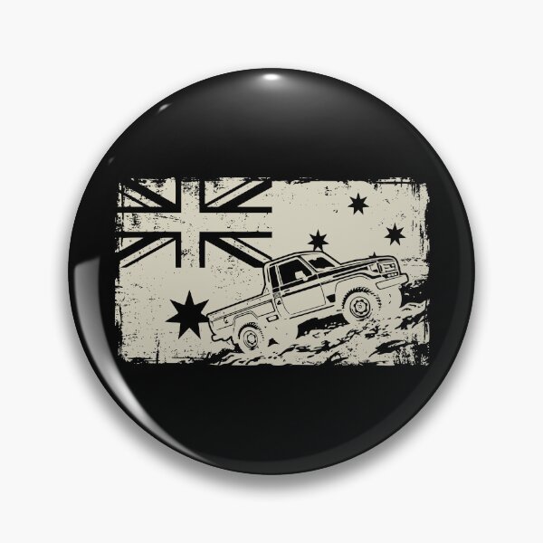 Item preview, Land Cruiser 70 Series Pickup FJ75 Australian Flag 4x4 Heritage - Cream designed and sold by Off-Road-Zone.