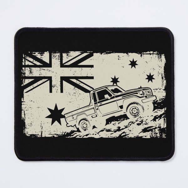 Item preview, Land Cruiser 70 Series Pickup FJ75 Australian Flag 4x4 Heritage - Cream designed and sold by Off-Road-Zone.