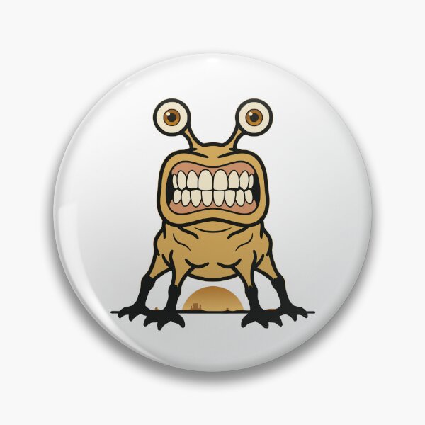 Item preview, Funny yellow alien monster with big teeth designed and sold by AdCoL.