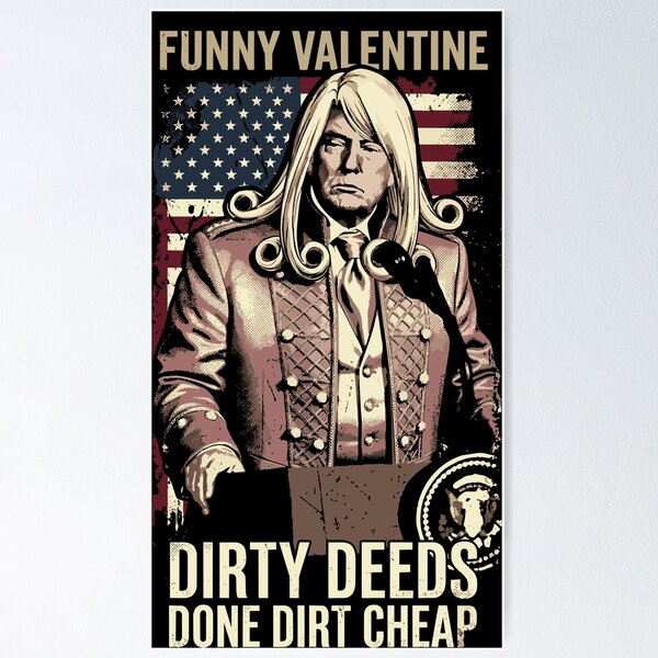 Item preview, Funny Valentine President Retro Satire Design designed and sold by moosesclub.