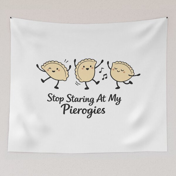 Item preview, Stop Staring At My Pierogies – Dancing Dumplings designed and sold by Pineapple-Tree.