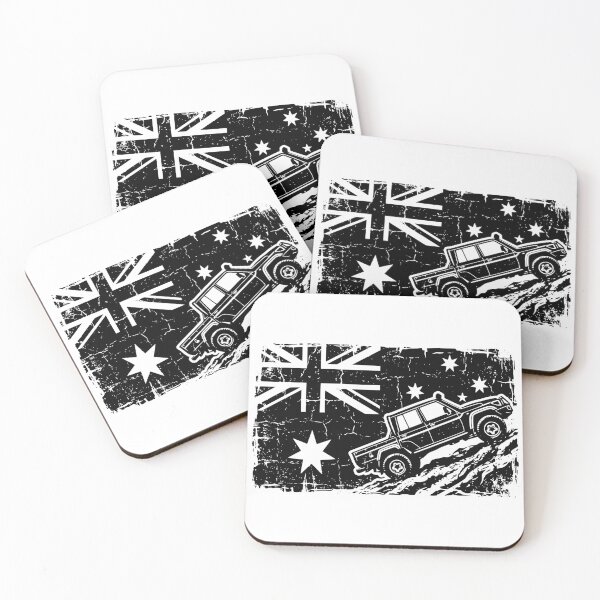 Item preview, Land Cruiser 70 Series Crew Cab Pickup Distressed Australian Flag 4x4 Design designed and sold by Off-Road-Zone.