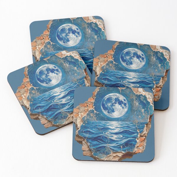 Item preview, The Lapis Moon over Waves (The Celestial Tide) designed and sold by codex antique.