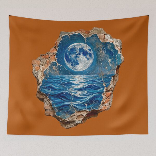 Item preview, The Lapis Moon over Waves (The Celestial Tide) designed and sold by codex antique.