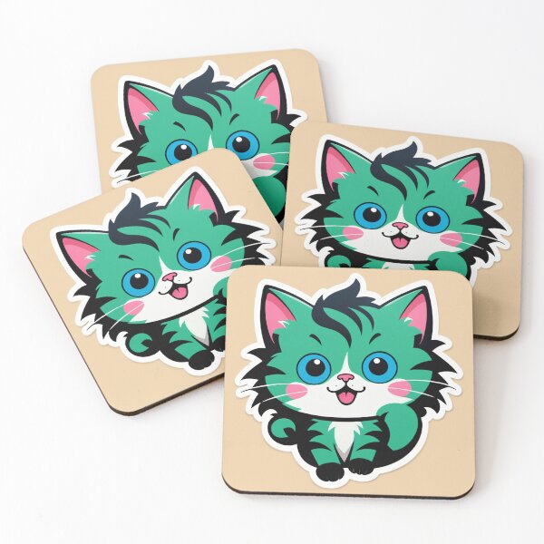 Item preview, Minty Cat Charm designed and sold by tim tal.