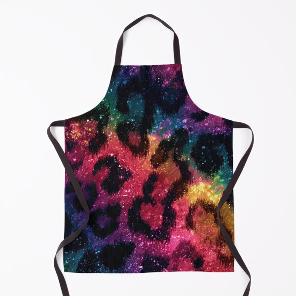 Item preview, Dark Rainbow Leopard Faux Glitter Seamless Pattern designed and sold by Nyx Creates.