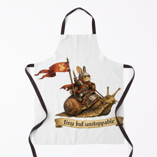 Item preview, Tiny But Unstoppable Snail Knight designed and sold by jgvisualarts.