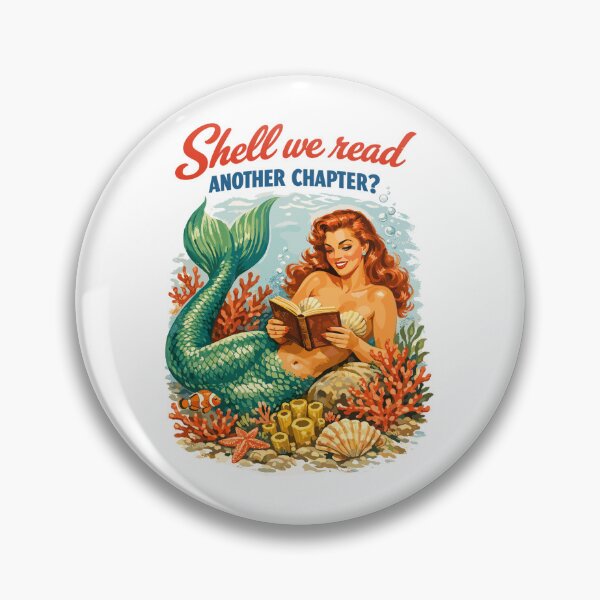 Item preview, Retro Mermaid: Shell We Read Another Chapter? designed and sold by Pineapple-Tree.