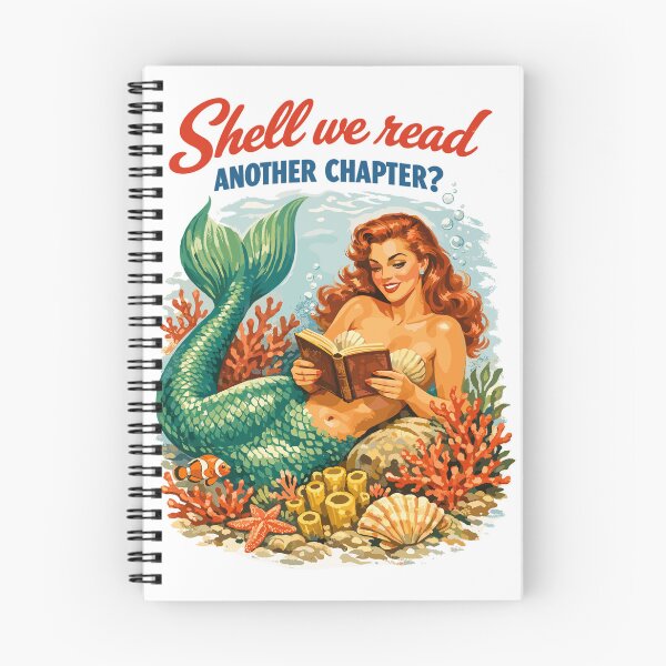 Item preview, Retro Mermaid: Shell We Read Another Chapter? designed and sold by Pineapple-Tree.