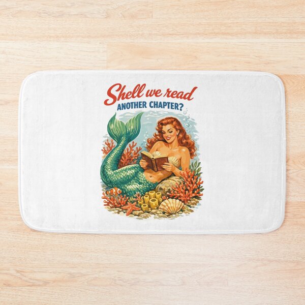 Item preview, Retro Mermaid: Shell We Read Another Chapter? designed and sold by Pineapple-Tree.