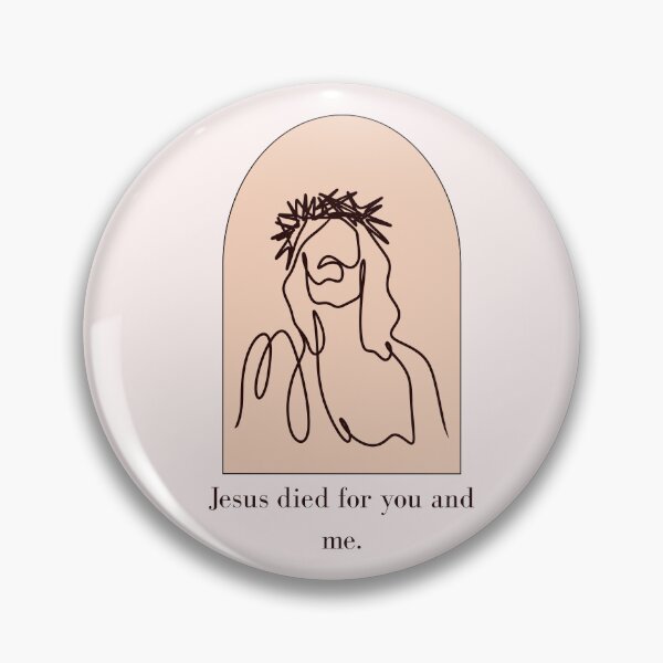 Item preview, Jesus Died for You and Me ~ Christian Quote designed and sold by ArtsieChristian.