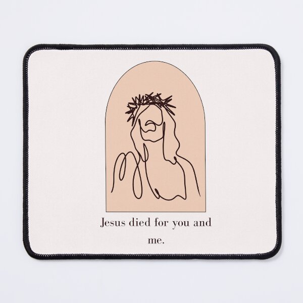 Item preview, Jesus Died for You and Me ~ Christian Quote designed and sold by ArtsieChristian.