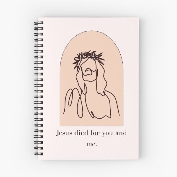 Item preview, Jesus Died for You and Me ~ Christian Quote designed and sold by ArtsieChristian.