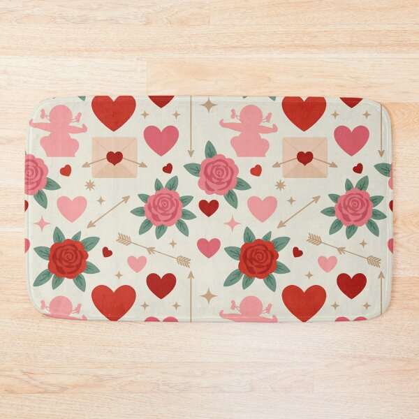 Item preview, Valentine's Day Seamless Pattern – Hearts, Roses & Cupid designed and sold by Midnight Veil Designs.