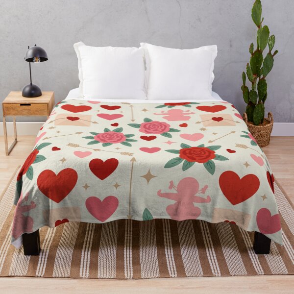 Item preview, Valentine's Day Seamless Pattern – Hearts, Roses & Cupid designed and sold by Midnight Veil Designs.