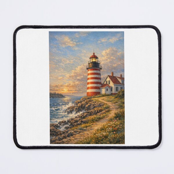Item preview, West Quoddy Lighthouse Maine designed and sold by Halifaxartguy.