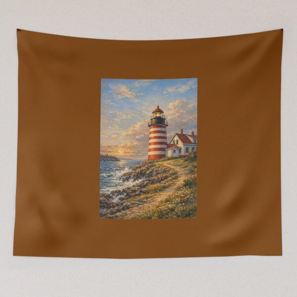 Item preview, West Quoddy Lighthouse Maine designed and sold by Halifaxartguy.