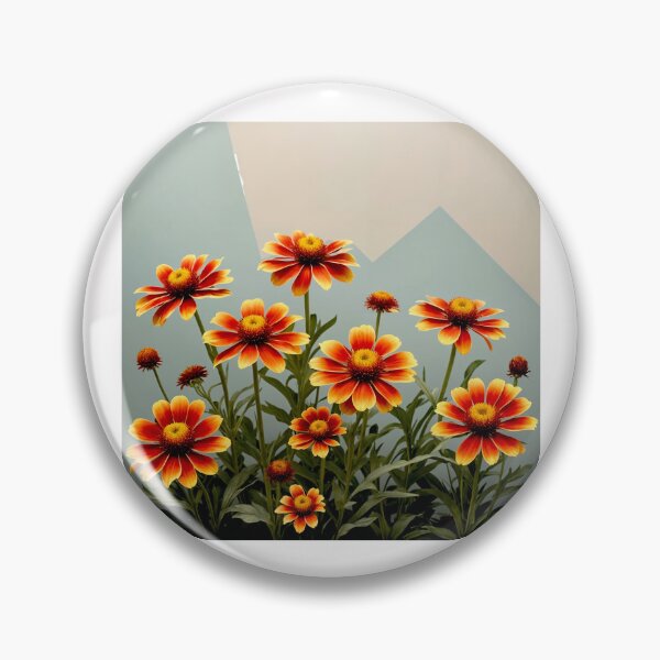 Item preview, Minimalist Fire in Bloom , Gaillardia Fanfare in Harmony #7 designed and sold by Helios Be. Lavsh.