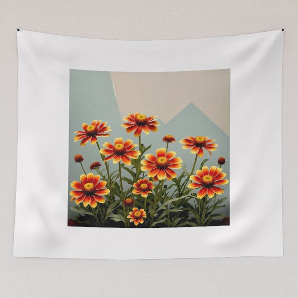 Item preview, Minimalist Fire in Bloom , Gaillardia Fanfare in Harmony #7 designed and sold by Helios Be. Lavsh.