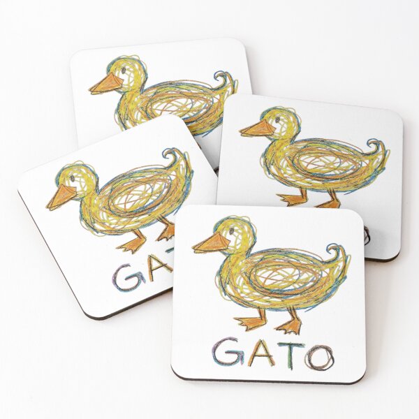 Item preview, Funny Duck 'GATO' Crayon Art designed and sold by Maangata Art.