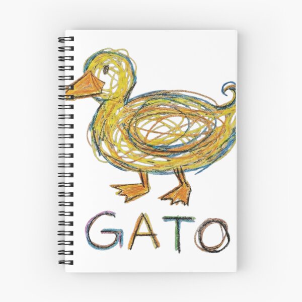 Item preview, Funny Duck 'GATO' Crayon Art designed and sold by Maangata Art.