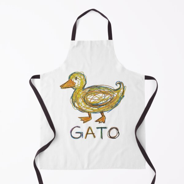 Item preview, Funny Duck 'GATO' Crayon Art designed and sold by Maangata Art.
