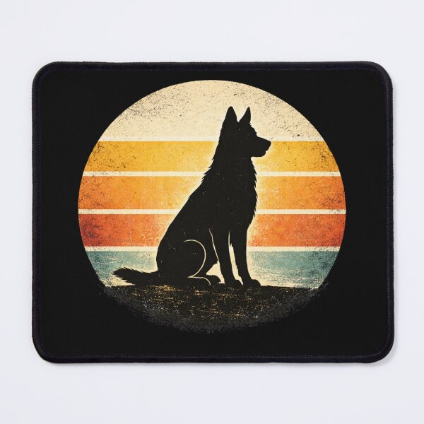 Item preview, German Shepherd Sunset Silhouette Retro Dog Lover Design designed and sold by ZEBBEDE - Minimal Streetwear .