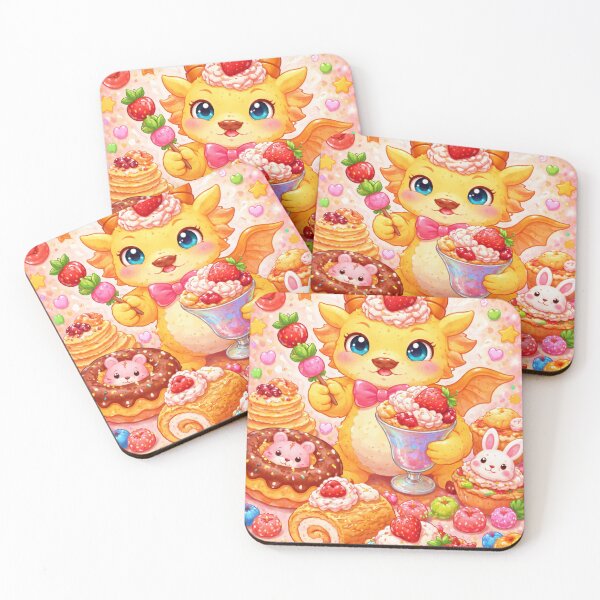 Item preview, Cute Dragon Dessert Party designed and sold by melcario.