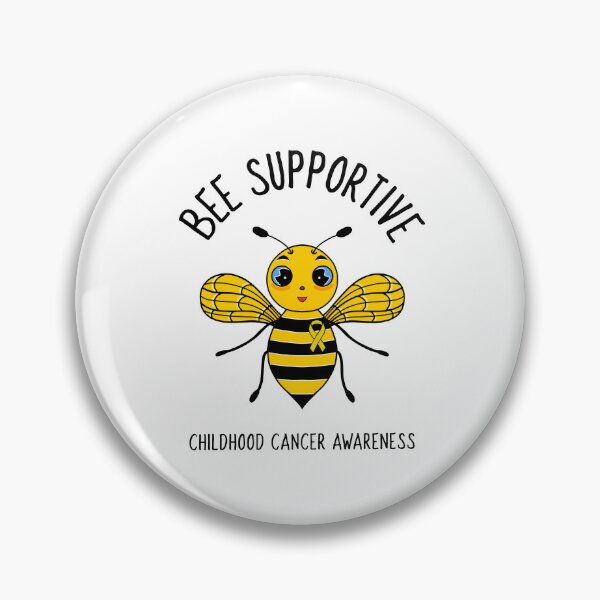 Item preview, Bee Supportive Childhood Cancer Awareness designed and sold by Sartoris Art.
