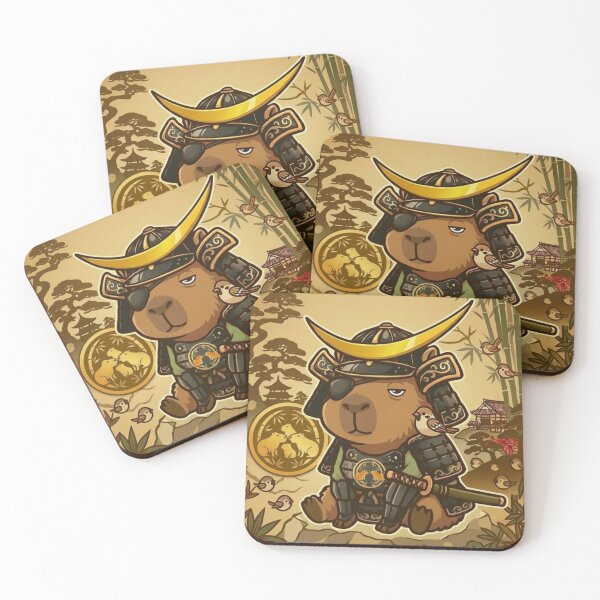 Item preview, The Capybara Shogun: Lord of the Bamboo Grove designed and sold by MQMQ-JP.