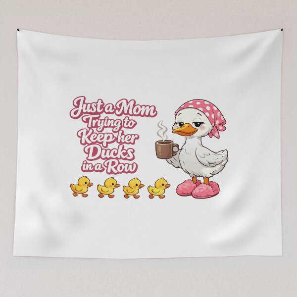 Item preview, Just a mom trying to keep ducks in a row designed and sold by HandicraftArt.