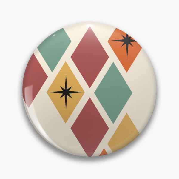 Item preview, MCM Multicolor Diamond Harlequin Star Pattern designed and sold by Vileprint.