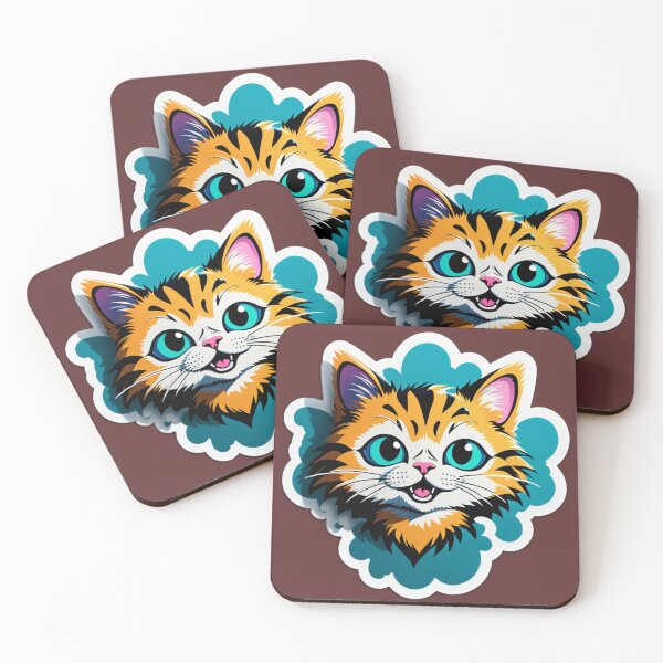 Item preview, Kawaii Blue Kitten designed and sold by tim tal.