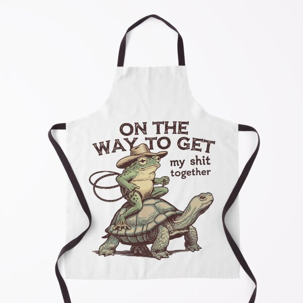Item preview, On the Way to Get My Sh*t Together – Funny Frog Cowboy  designed and sold by JoeZigns81.