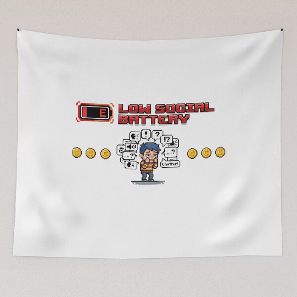Item preview, Low Social Battery (Introvert Mode) designed and sold by Quiet Mode Studio.